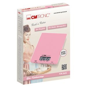 Clatronic KW 3626 LCD Keukenweegschaal Digitaal Weegbereik (max.): 5 kg Pink