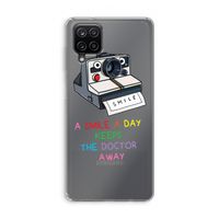 Smile: Samsung Galaxy A12 Transparant Hoesje