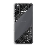 Zwart marmer: Sony Xperia 10 III Transparant Hoesje