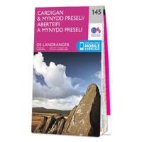 Wandelkaart - Topografische kaart 145 Landranger Cardigan & Mynydd Preseli - Wales | Ordnance Survey - thumbnail
