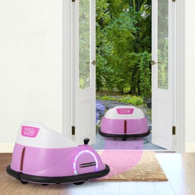 Kinderen Autoscooter Elektrisch Bumpercar met Knipperende LED-lampen Roze