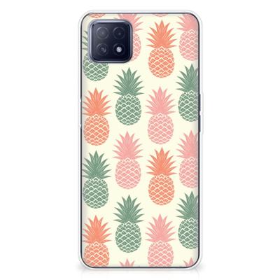 OPPO A53 5G | OPPO A73 5G | Siliconen Case | Ananas