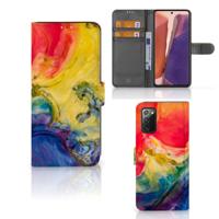 Hoesje Samsung Galaxy Note 20 Watercolor Dark Hoesje Samsung Galaxy Note 20 Watercolor Dark