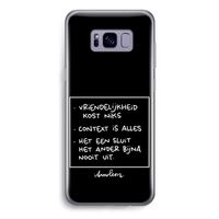 Mijn Motto's: Samsung Galaxy S8 Plus Transparant Hoesje