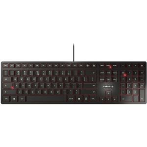 CHERRY KC 6000 Slim toetsenbord Universeel USB Amerikaans Engels Zwart