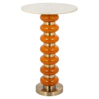 Richmond Bijzettafel 'Barbara' Marmer, kleur Oranje