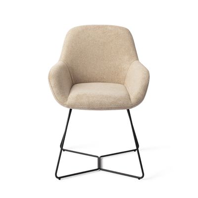 Jesper Home Kushi eetkamerstoel Desert Dunes beehive black