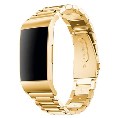 Fitbit Charge 3 & 4 Kralen Stalen Schakel Band - Goud Fitbit Charge 3 & 4 Kralen Stalen Schakel Band - Goud