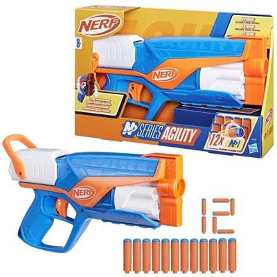 NERF-blaster Agility N-serie, 12 Nerf N1-darts alleen voor Nerf N-serie-blasters, 6-dartton, buitenspellen