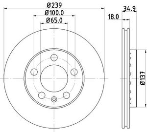 Remschijf Gecoat 50317PRO 8DD355107651