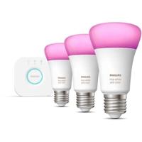 Philips Hue White and Color Ambiance, Starter Kit 3 Bollen E27, 75W, Bluetooth, werkt met Alexa, Google en HomeKit
