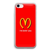 I'm lovin' you: iPhone SE 2020 Transparant Hoesje