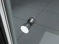 Wiesbaden deurknop set voor douchewand chroom type 1