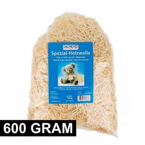 Naturel houtwol 600 gram vulmateriaal   -