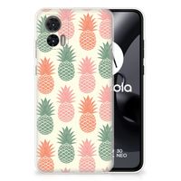 Motorola Edge 30 Neo Siliconen Case Ananas