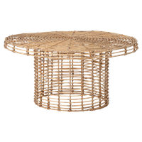 Bloomingville Bijzettafel Abena Naturel Rotan ø80 40cm.H - thumbnail