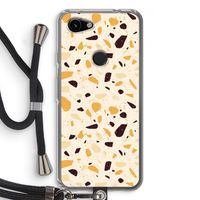 Terrazzo N°13: Pixel 3a Transparant Hoesje met koord