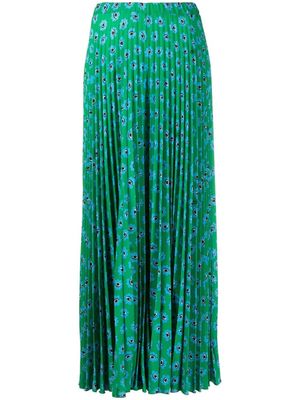 alessandro enriquez pantalon plissé à imprimé graphique - Vert