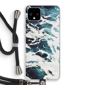 Golven: Pixel 4 Transparant Hoesje met koord