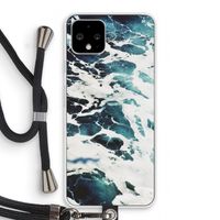 Golven: Pixel 4 Transparant Hoesje met koord