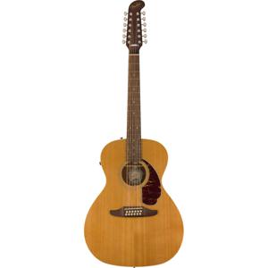 Fender Villager 12-String Aged Natural WN Tortoiseshell Pickguard 12-snarige elektrisch-akoestische westerngitaar met gigbag