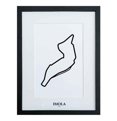 Formule 1 Circuit Imola 3D Print - Zwart