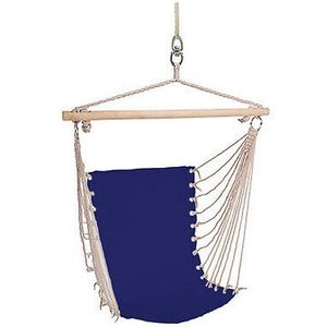 Hangstoel/hangende stoel blauw 100 x 60 cm   -