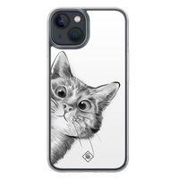 iPhone 13 mini hybride hoesje - Kat kiekeboe