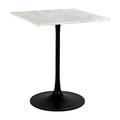 Richmond Bistrotafel 'Carlten' Marmer, 65 x 65cm, kleur Wit