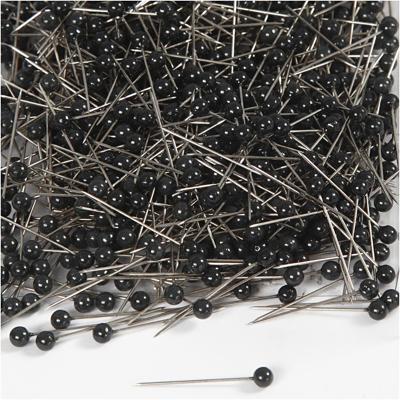 Creativ Company Kaart pinnen, l: 25 mm, d 4 mm, zwart, 1000 stuk/ 1 doos