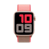 Apple origineel Sport Loop Apple Watch 42mm / 44mm / 45mm / 49mm Neon Pink - MXMU2ZM/A - thumbnail