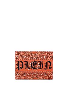 Philipp Plein porte-cartes Gothic Plein à motif cachemire - Orange