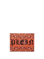 Philipp Plein porte-cartes Gothic Plein à motif cachemire - Orange