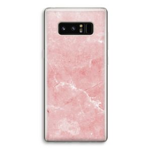 Roze marmer: Samsung Galaxy Note 8 Transparant Hoesje