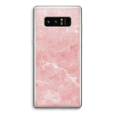 Roze marmer: Samsung Galaxy Note 8 Transparant Hoesje
