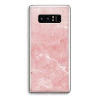 Roze marmer: Samsung Galaxy Note 8 Transparant Hoesje