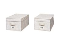 LIVARNO home Opbergbox / lade-opslag (Beige, Opbergbox 2 stuks) - thumbnail