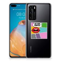 Huawei P40 | Sillicone Back Cover | Popart Princess