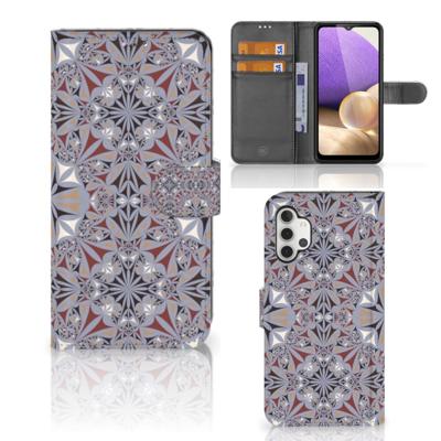 Samsung Galaxy A32 4G | Bookcase | Flower Tiles