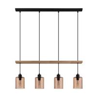 EGLO Coolmont Hanglamp - E14 - Ø 40 cm - Zwart;Bruin