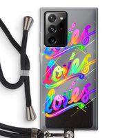 Loves: Samsung Galaxy Note 20 Ultra / Note 20 Ultra 5G Transparant Hoesje met koord