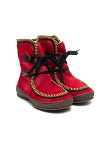 Pèpè bottines Heidi à lacets - Rouge