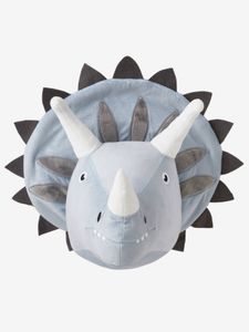 Triceratops muur trofee lichtgrijs