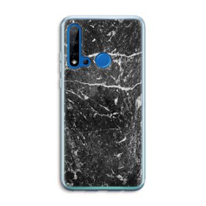 Zwart marmer: Huawei P20 Lite (2019) Transparant Hoesje