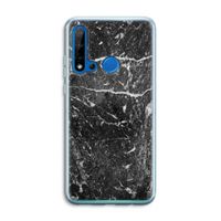 Zwart marmer: Huawei P20 Lite (2019) Transparant Hoesje