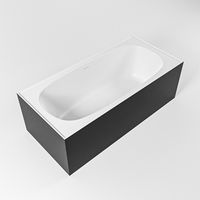 Vrijstaand bad Mondiaz Freeze | 180x85 cm | Solid surface | Ovaal | Urban - Talc Vrijstaand bad Mondiaz Freeze | 180x85 cm | Solid surface | Ovaal | Urban - Talc