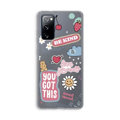 Positivity: Samsung Galaxy S20 FE / S20 FE 5G Transparant Hoesje