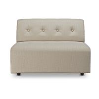 HKliving Vint bank middle 1,5-seat Pure Ivory