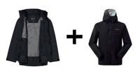 Berghaus Deluge Pro 3.0 jas maat M zwart + Berghaus Hillwalker IA Shell jas maat M zwart