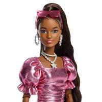 Barbie - Deluxe Style Pop - Metallic Koraalkleurige Bubbeljurk - Barbie - JFP41